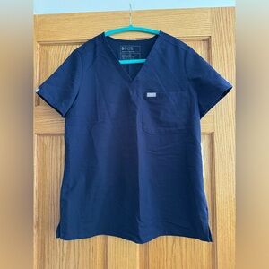Figs Catarina One-Pocket Scrub Top Size Small Navy